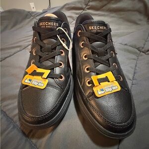 Skechers Black Slip-On Sneakers